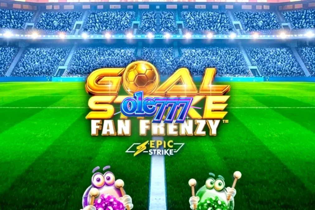 Tampilan visual slot Goal Strike Fan Frenzy dengan tema stadion sepak bola yang meriah.